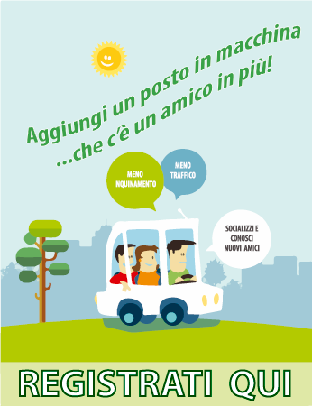 Registrati a Aggiungi un posto in macchina